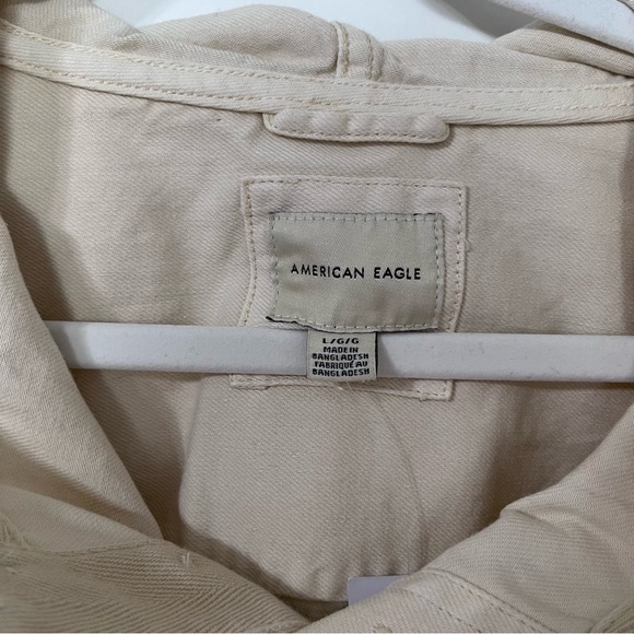 American Eagle Outfitters Womens Denim Long Sleeve Hoodie Large New - Picture 8 of 9